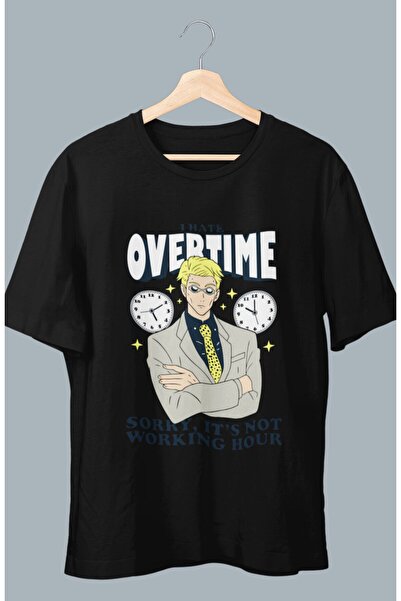 Fuddy Moda Oversize kroj JJK Nanami Mrzim prekovremeni rad Štampano T-shirt ,...