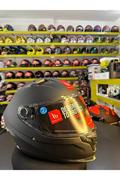 MT Kask FF128 Sv Breaker Solıd Mat  Siyah