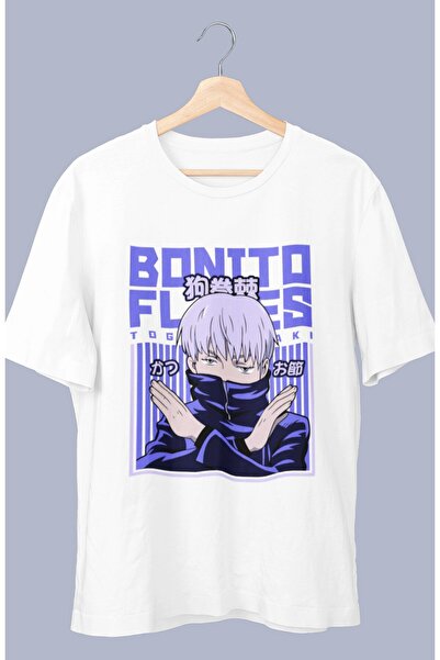 Fuddy Moda Oversize kroj JJK Toge Inumaki Štampano T-shirt , unisex anime Šta...