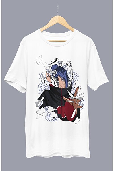 Fuddy Moda Oversize kroj Naruto Konan Štampano T-shirt , unisex anime Štampan...