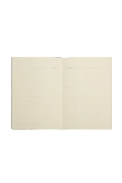 Victoria's Journals Smyth Pastel Caiet cu linii cu frunze groase nedatat 15x21 cm (A5) Albastru