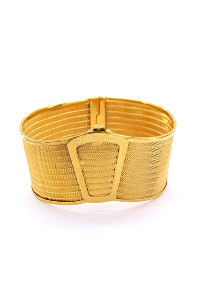 FerizZ Altın Kaplama 9 Sıra Düz Trabzon Kelepçe Blz-279