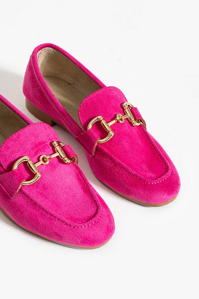 İnan Ayakkabı PANTOFĂ ȘI PANTOFI DETALIATĂ ACCESORII CU CATARAME de damă Fucsia