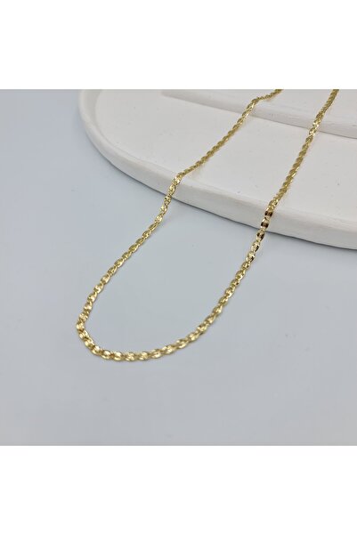 SE Jewellery Altın Renkli Xupıng Zincir Kolye 45 cm
