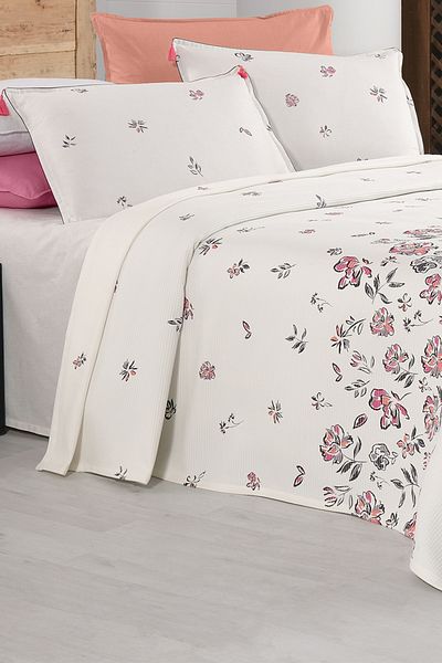 Sarev Saira Ecru - Double 100% Cotton Pique Set