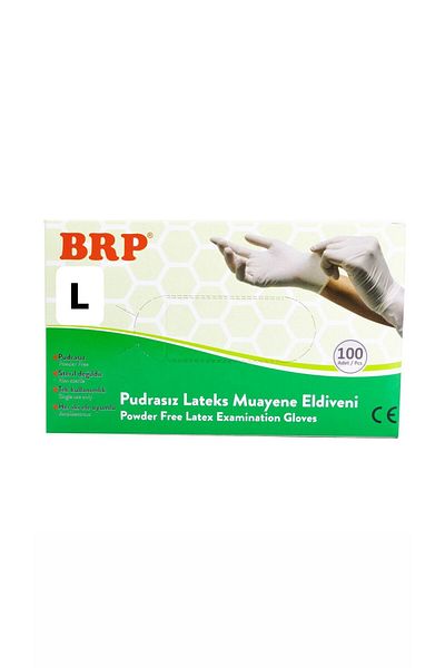 BRP Latex Powder-Free Exam Gloves Large 100 Pieces 10 Boxes 1000 Pieces