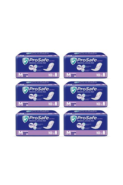 Canped Prosafe Multiped Maternity & Bladder Pad Normal 10 Pcs X 6 Pieces