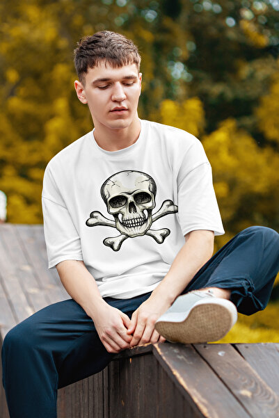 MYADA Skeleton Dangerous printed oversize μπλουζάκι