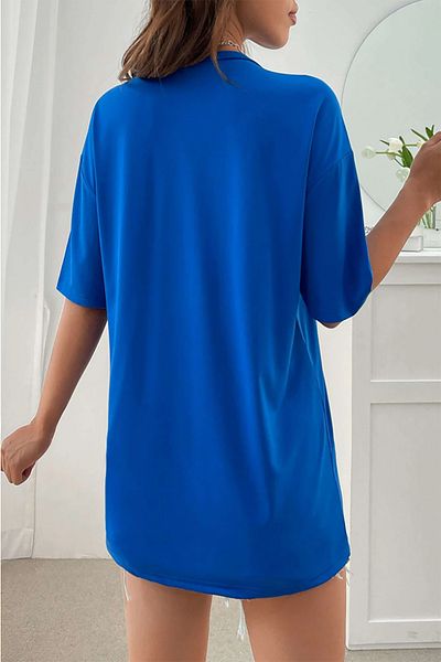 ciwi&life Μπλουζάκι Unisex Holiday Design Printed Sax-Blue