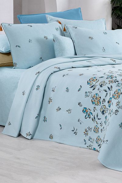 Sarev Set Saira Blue Pique simplu - 100% bumbac