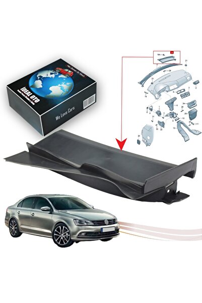 İDEAL OTOMOTİV VW Jetta 4 (162) 2010-2024 1J1819537 İçin Polen Filtre Kapağı (Wisco)