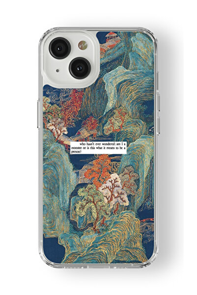 Multitronic iPhone 15 Uyumlu Am I Monster Tasarım Baskılı Şeffaf Kılıf