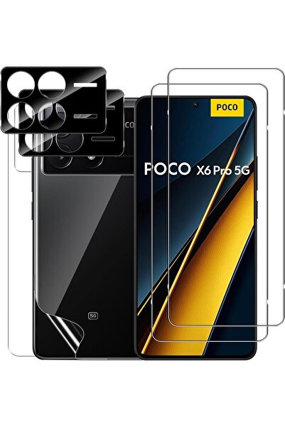 Rivor Xiaomi Poco X6 Pro 5g Için 9h Kırılmaz Cam Ve Kamera Koruyucu Çizilme Ö...