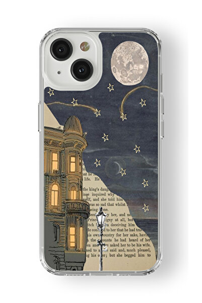 Multitronic iPhone 15 Uyumlu Lonely Nights Tasarım Baskılı Şeffaf Kılıf