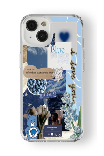Multitronic حافظة شفافة مطبوعة بتصميم Truelove متوافقة مع هاتف iPhone 15 Plus