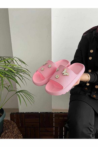 Behtah Kundura Stylish Design Open Front Beach Pool Garden Sea Summer Soft Thick Sole Daily Slippers