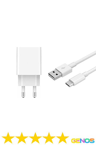 Genos Oppo A74 5G Uyumlu Hızlı Şarj Aleti + Type-C Kablo Set QC 3.0 18W Hızlı Şarj