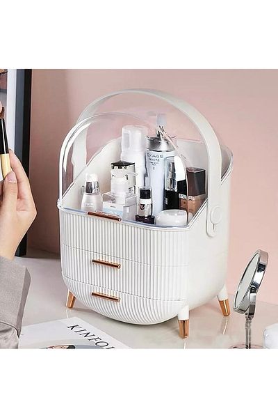 Bundeba Cremă organizatoare pentru cosmetice pentru machiaj cu sertar