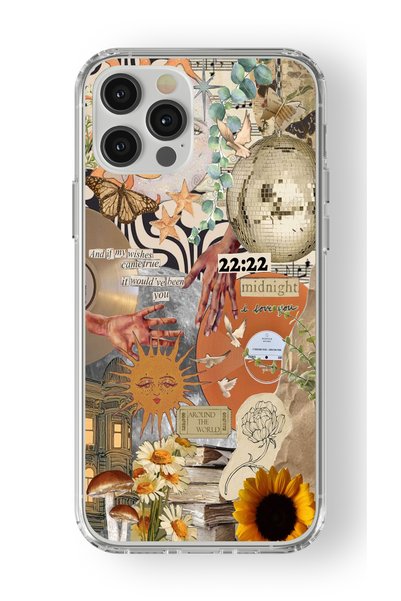 Multitronic حافظة شفافة مطبوعة بتصميم عالمي متوافقة مع هاتف iPhone 12 Pro
