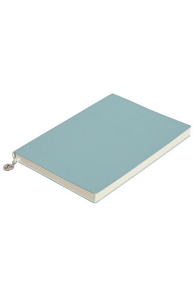 Victoria's Journals Smyth Classic Flexible Cover Striped Notebook, 14.8x21 cm -Light Blue