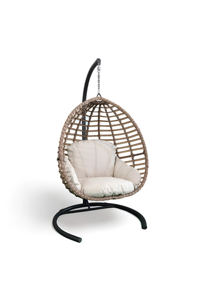 MONALİN HOME GARDEN Monalin Mobilya Sofya Classic Rattan El Örgüsü Bahçe & Balkon & Teras Salıncağı