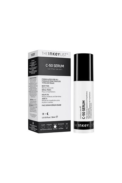 THE INKEY LIST C-50 BLEMISH NIGHT TREATMENT*SKIN BARRIER REPAIRING ANTI-BLEMISH 30 ML FACELIGHT754