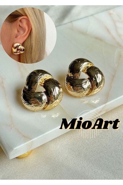MioArt Large Curved Earrings
