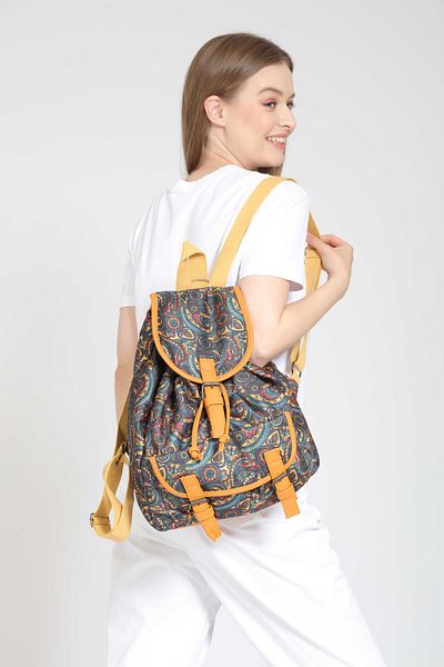 Street Bag Rucsac de călătorie zilnic cu model etnic Mallorca cu husă