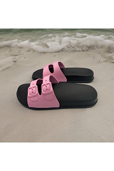 GEZER WOMEN'S DOUBLE BUCKLE DAILY SLIPPERS