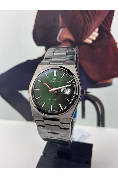 Momentus GREEN MEN'S WRISTWATCH 3 ATM WATER PROOF