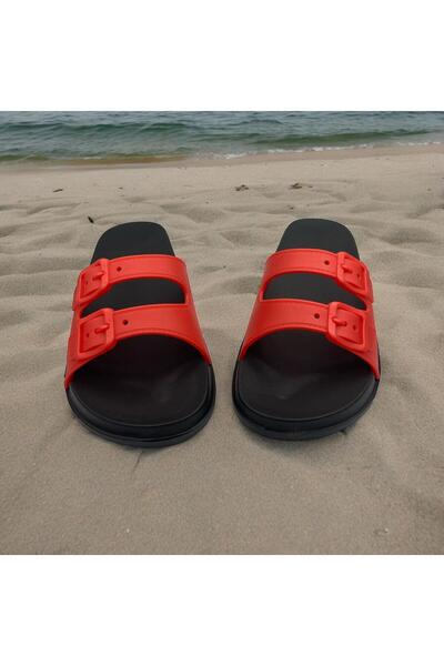 GEZER WOMEN'S DOUBLE BUCKLE DAILY SLIPPERS