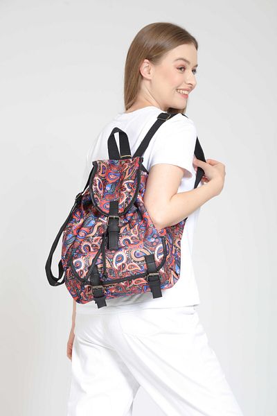 Street Bag The Mallorcan Ethnic Patterned Daily Travel Backpack with Cover