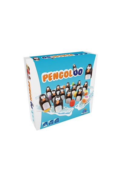 Blue Orange Joc de societate - Pengoloo wood - joc de strategie cu pinguini cu piese din lemn