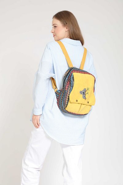 Street Bag Rucsac cu model boem cu broderie etnică Koala - Utilizare zilnică în călătorii