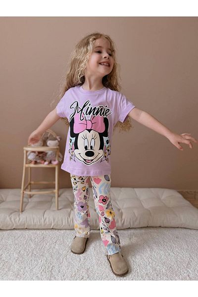 Jolly Kids Girl's Red Floral Ribbed Tights Set