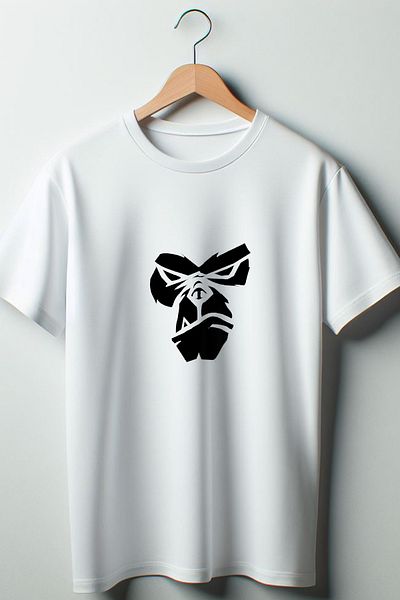 Vordevia Λευκό μπλουζάκι με στάμπα Gorilla Oversize Crew Neck