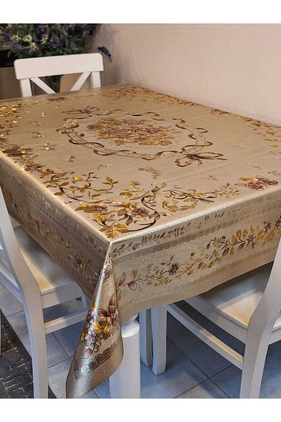 Başak Ev Tekstili 120x150cm Față de masă din PVC din pânză uleioasă metalică