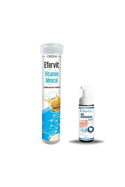 Ocean Orzax Effervit Multivitamin and Mineral 20 Tablets + Gift Teeth Whitening Foam