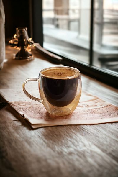 Binbirdemet Double Walled 250 ml Glass Mug