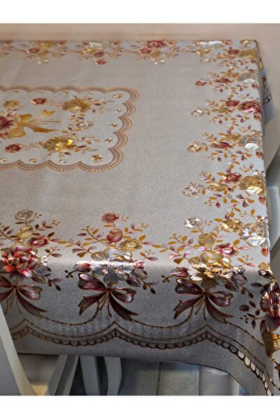 Başak Ev Tekstili Τραπεζομάντηλο PVC 120x150cm Έτοιμο Μεταλλικό Λαδόπανο