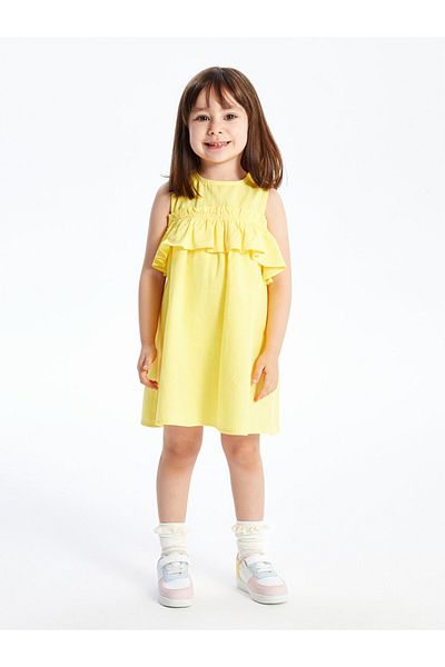 LC Waikiki Baby Girl Crew Neck Dress - LCW