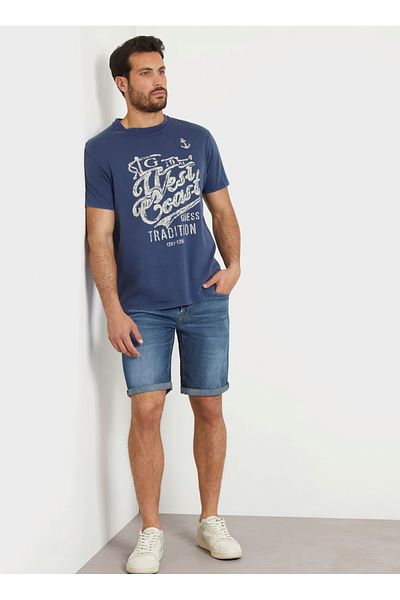 Guess Ανδρικό μπλε τζιν σορτς - M4GD01D4Z24CA1M_SONNY SHORT, ECO R
