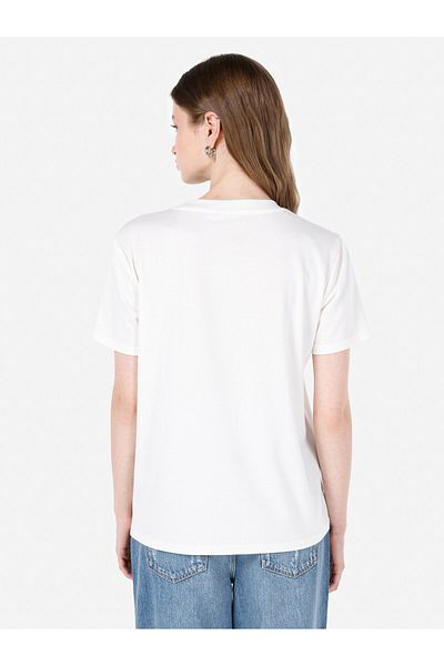 Colin's Tricou alb pentru femei - mâneci