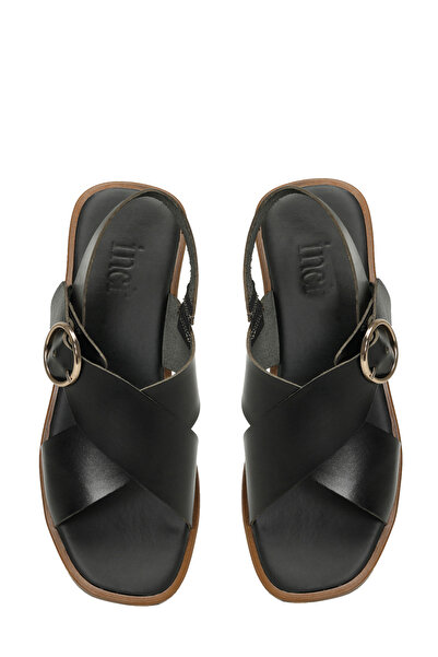 İnci Inci Loubi 4Fx Women's Black Flat Sandals