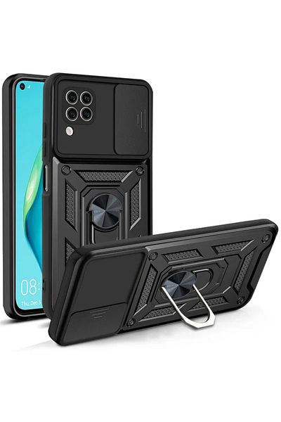 Fibaks حافظة هواوي P40 لايت مع غطاء حماية للكاميرا وحلقة انزلاقية
