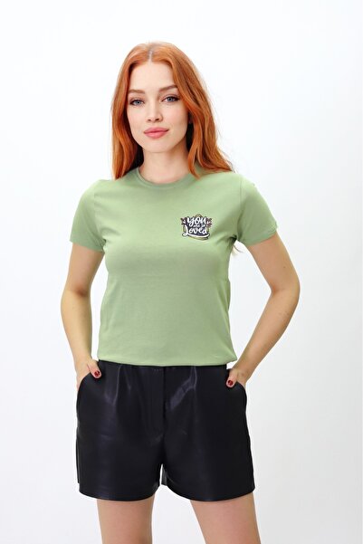 Get Crazy You Me So Loved - Άνετο μπλουζάκι με στάμπα