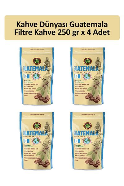 Kahve Dünyası Guatemala Filter Coffee - 250g x 4 Pieces
