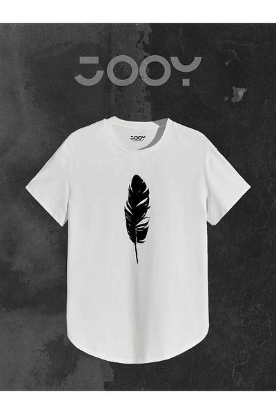 Jooy Company Σετ μπλουζών Unisex Κόκκινο Λευκό Οβάλ με φτερά σετ δύο τεμαχίων