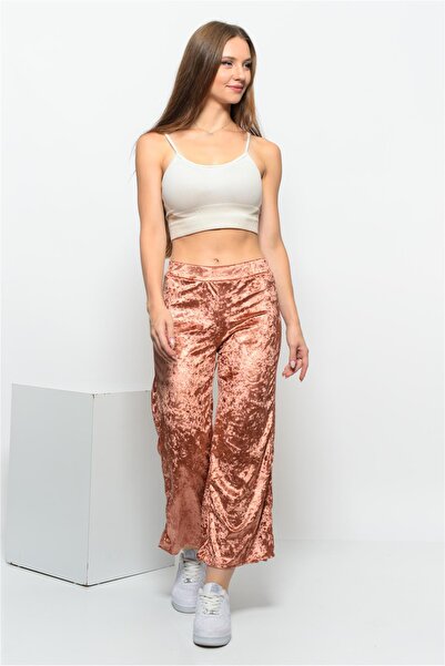 Nuseel Ženske pantalone sa elastičnim strukom Prorez sa strane Janjan Somot