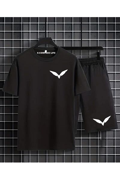 HOFFNUNG Wing Printed Full Shorts Sort